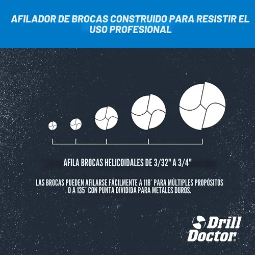 Vista 5 de Drill Doctor DD750X Afilador de broca