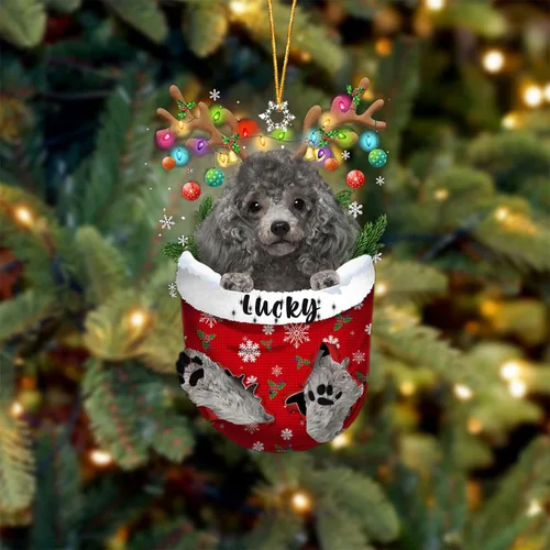 Vista 65 de Adorno de Navidad personalizado para perro Airedale Terrier en bolsillo de nieve, adorno para árbol de Navidad, idea de regalo para amantes