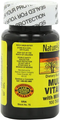 Vista 6 de Nature's Blend NAT B MULTIVITAMIN & MIN TB, surtido, 100