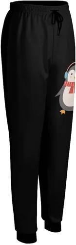 Vista 6 de Lindos pantalones deportivos de pingüino para mujer, cómodos pantalones de descanso para entrenamiento, senderismo, pantalones casuales con bolsillos
