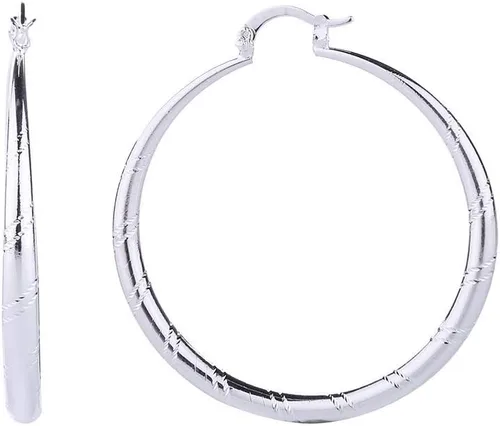 Vista 5 de Saengthong - aretes de aro de plata fina 925, para mujer, joyería de boda, NA, Saengthong