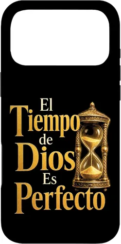 Vista 26 de Fe Cristiana El Tiempo De Dios ES Perfecto Hourglass Case for iPhone Air