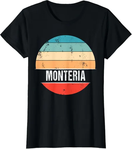 Vista 31 de Camiseta Montería Colombia City Trip, Negro