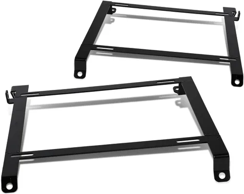 Vista 9 de DNA Motoring SBK-LM-350Z Par de soportes de asiento de acero tensil de montaje bajo compatibles con 350Z 03-09, negro