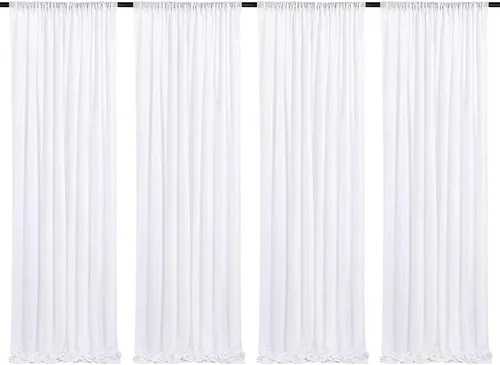 Vista 38 de Poise3EHome - Cortinas de lentejuelas con purpurina champagne, 2 piezas de 2 x 8 pies, paneles de purpurina para fiesta de Halloween, fiesta