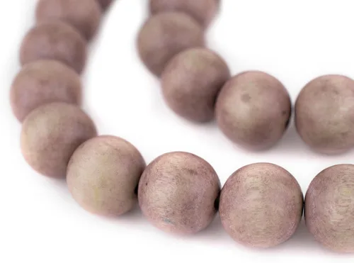 Vista 198 de TheBeadChest: cuentas de madera redondas naturales de 0.315 pulgadas, cuentas de madera sueltas espaciadoras para fabricar joyas, 4 tamaños