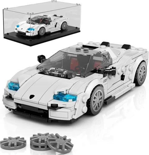 Vista 7 de Mould King Kit de construcción de modelos de coche con vitrina de acrílico