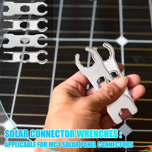 Vista 4 de Landhoow Herramienta de conector de panel solar, llave inglesa de metal solar, herramientas de extracción de desconexión solar fotovoltaica