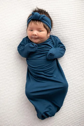 Vista 262 de Three Little Tots Vestido de corbata anudada para bebé recién nacido - Bebé