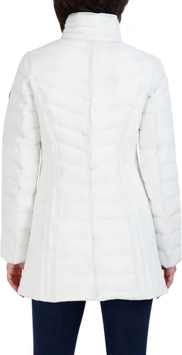 Vista 4 de Nautica Women's 34 Midweight Stretch Puffer Jacket with Hood