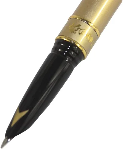 Vista 3 de Gullor Pluma estilográfica completa dorada 3021