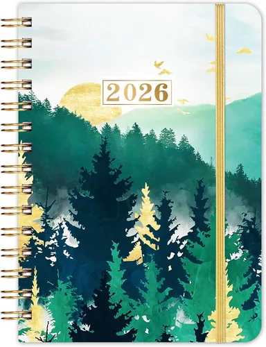 Vista 9 de Agenda mensual 2026-2027, agenda mensual 26-27, planificador de 18 meses con pestañas coloridas, julio 2026-diciembre 2027, 8 x 10 pulgadas