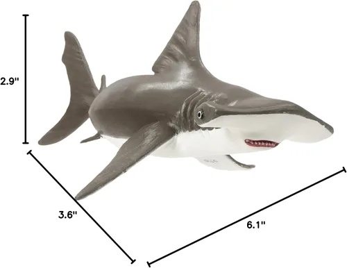 Vista 7 de Safari Ltd. Figura de tiburón martillo para bebé, figura detallada de 7 pulgadas, juguete educativo para niños, niñas y niños a partir de 18 meses