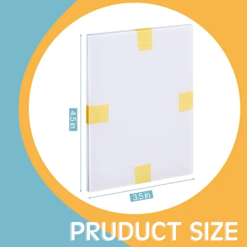 Vista 2 de Fuutreo 100 protectores de envío de tarjetas coleccionables de 3.5 x 4.5 pulgadas, suministros de envío de tarjetas intercambiables, insertos