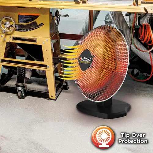Vista 5 de Ontel Handy Heater Heatwave Calentador de Espacio Parabólico con Tecnología de Calentamiento Cerámico