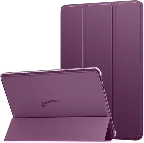 Vista 10 de MoKo - Funda para tableta Amazon Kindle Fire HD 10 (13ª generación, versión 2023) de 10.1 pulgadas, funda de piel sintética con soporte triple