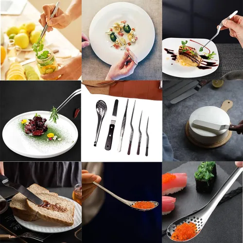 Vista 4 de DUEBEL Kit de chapado de chef profesional, juego de chapado culinario de 12 piezas, acero inoxidable (12 piezas)