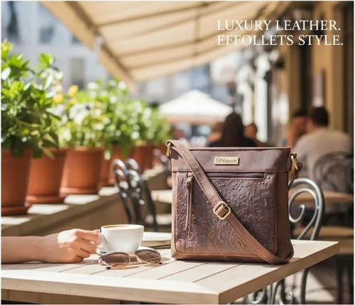 Vista 58 de VALENCHI Real Genuine Leather Women's Crossbody Purse/Bag With Adjustable Strap