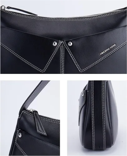 Vista 6 de Amazing Song Bolsos de hombro de diseñador para mujer, bolsos cruzados de cuero, bolso con asa superior con caja correa ajustable