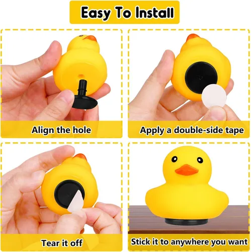 Vista 7 de 10 tapones de pato, soporte de pato de goma, soporte de pato de goma para Jeep Dash y pantalla fija, regalo para los amantes de Jeep, incluye