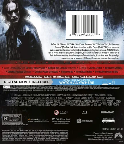 Vista 2 de The Crow (Blu-ray + Digital)