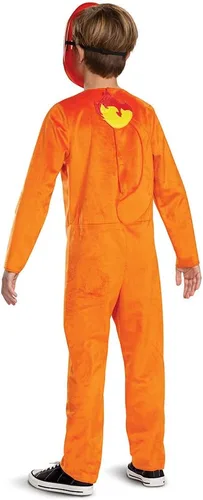 Vista 2 de Pokemon Charmander - Disfraz infantil de personaje clásico para niños, Naranja