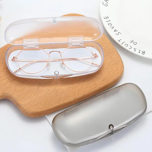 Vista 20 de 3 piezas de carcasa rígida para gafas translúcidas esmeriladas de plástico con cierre magnético