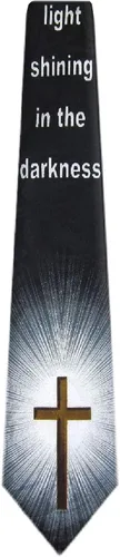 Vista 7 de BUYYOURTIES Corbatas novedosas con temática cristiana de Jesús para hombre