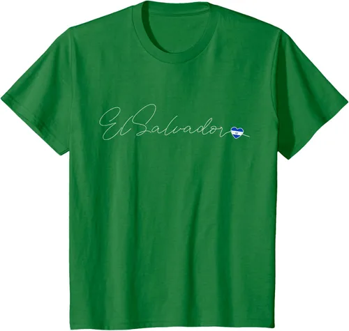Vista 46 de Camiseta Simple Love El Salvadoreño con diseño de corazón en El Salvador