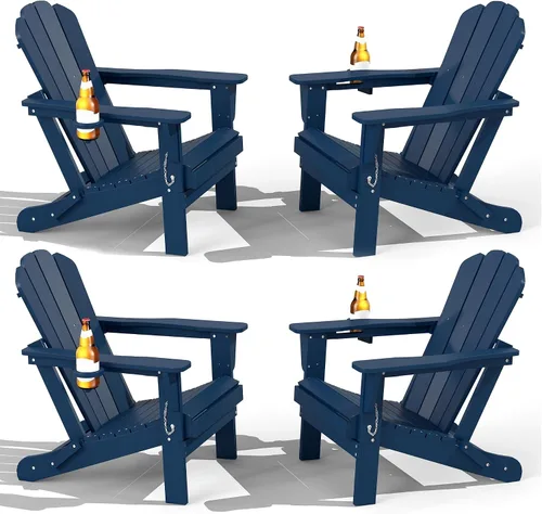 Vista 13 de Domi Folding Adirondack Chair with Cup Holder, Aruba