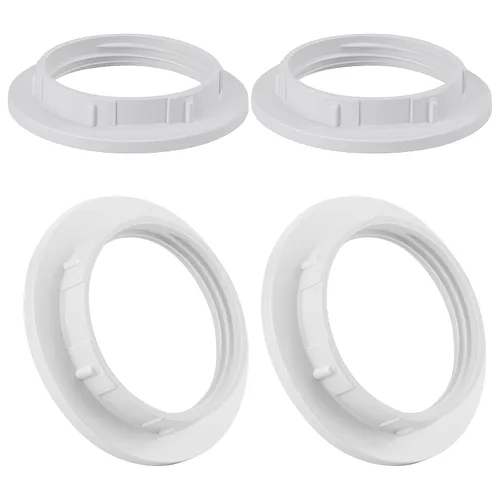 Vista 9 de DiCUNO Anillos de pantalla de lámpara E26, anillo de enchufe de luz negra, reemplazo de zócalo de bloqueo para soporte de lámpara roscado de base
