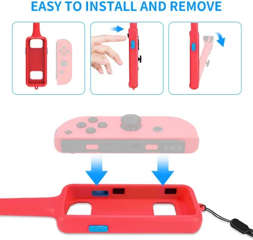 Vista 3 de Club de golf para Nintendo SwitchSwitch OLED Joy-Con Controller para Mario Golf Super Rush, paquete de 2, Switch Golf Club, correas ajustables