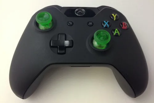 Vista 4 de Gametown - Palanca de pulgar analógica para Microsoft Xbox One Game Controller 2PCS Transparente Verde