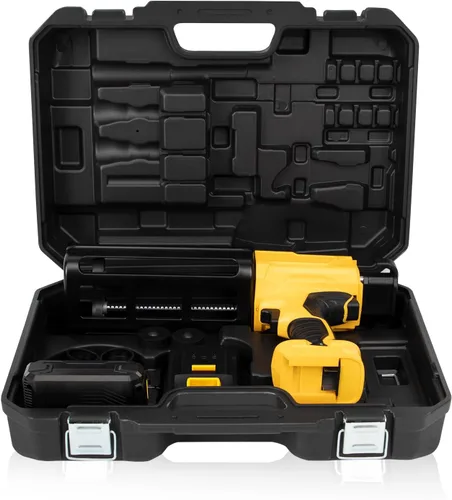 Vista 9 de Pistola de calafateo eléctrica inalámbrica sin goteo, doble cartucho, pistola de epoxi adhesiva para 13.5 fl oz/13.5 fl oz (relación de mezcla 1:1)