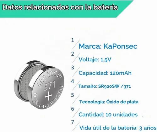 Vista 5 de 20PCS 1.5V SR920SW 371 370 LR921 AG6 batería de reloj de óxido de plata