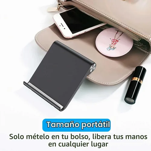 Vista 6 de VOVIGGOL Soporte para teléfono celular, soporte para teléfono celular, soporte ajustable para teléfono de escritorio, soporte plegable para teléfono