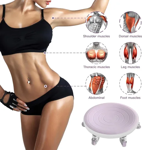 Vista 6 de 6 Caster Ab Roller, Equipo de Ejercicio Abdominal con Almohadillas para las Rodillas, Rueda de Ab Roller para Ejercicio de Zona Media, Entrenamiento