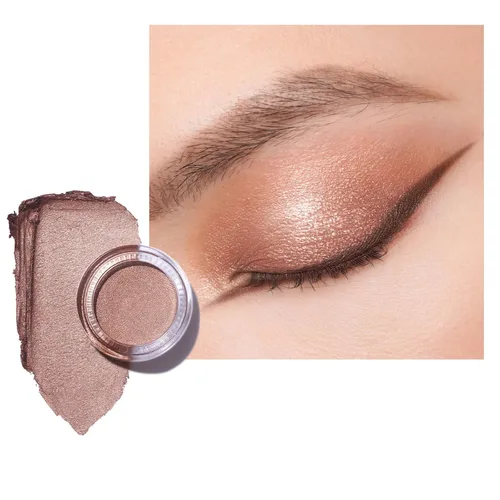 Vista 20 de Oulac Sombra de ojos en crema blanca brillante Iluminador a prueba de agua y sombra de ojos con purpurina de larga duración, color natural