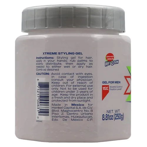 Vista 4 de Xtreme Wet Line - Gel de peinado extra de sujeción, 8.8 onzas (paquete de 2)