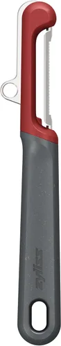 Vista 15 de Zyliss Julienne Y Peeler - Hoja de acero inoxidable ultra afilada para zanahorias, calabacines y papas, agarre ergonómico de paja de trigo, cortador