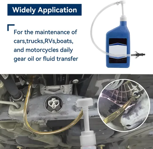 Vista 5 de Bentolin Bomba de Fluido para Botellas Estándar de 0.9 litros - Bomba de Lubricante de Engranajes con Adaptador de Tercera Mano, Transfiere Aceite