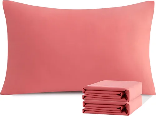 Vista 89 de NTBAY Juego de fundas de almohada estándar, paquete de 2 fundas de almohada de microfibra cepillada de 20 x 26 pulgadas, suaves, sin arrugas Aqua