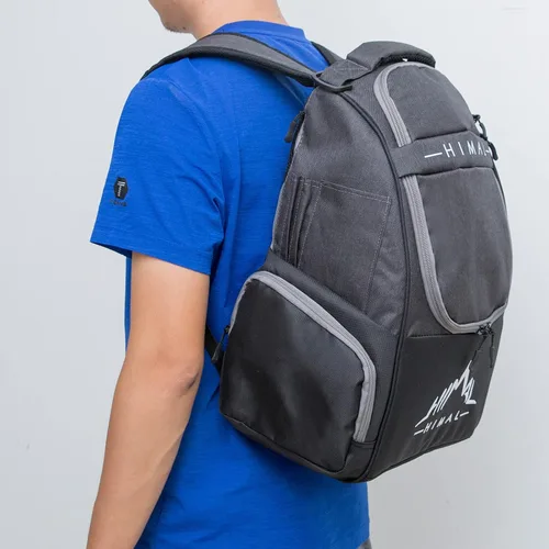 Vista 5 de HIMAL HIMAL Disc Golf Bag, 22+ Discs Lightweight Backpack Durable Disc Golf Backpack, Large Capacity, Multiple Storage Pockets, Padded Straps
