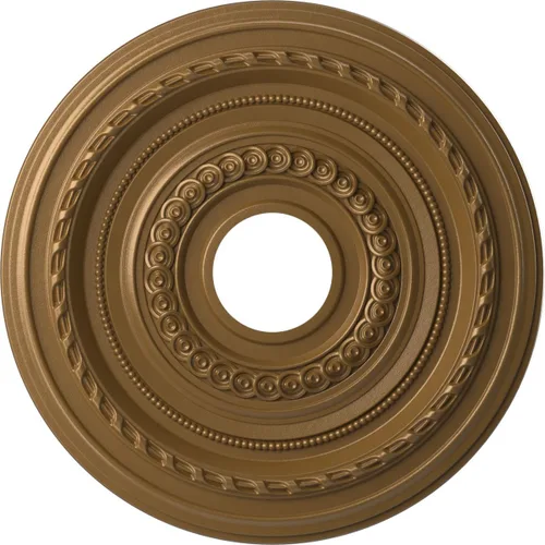 Vista 88 de Ekena Millwork CMP10CO Cole Medallón de techo de PVC termoformado (se adapta a toldos de hasta 4 1/4"), 10 "OD x 3 1/2" ID x 3/4" P
