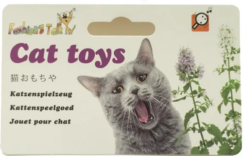 Vista 7 de Fashion's Talk Cat Toys Pelota de sonajero peludo para gatito, paquete de 6