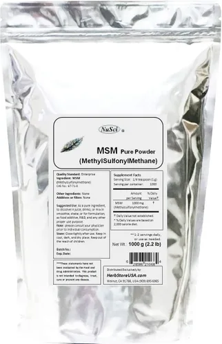 Vista 3 de MSM (Metilsulfonilmetano) Polvo Puro (MSM-8.82 oz)