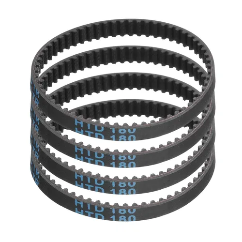 Vista 28 de uxcell 4 piezas HTD-3M Correa de Distribución de Goma 48 Dientes, Longitud de Paso 144mm x Ancho 6mm x Altura 2.4mm, Correa de Polea de Distribución