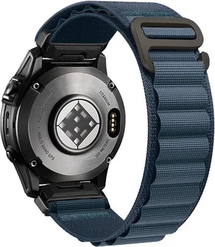Vista 28 de Correa de reloj de nylon de ajuste rápido de 22 mm para Garmin Fenix 8/E/7/7 Pro/6/6 Pro/5/5 Plus(47mm), Epix Pro Gen 2 47mm, Forerunner
