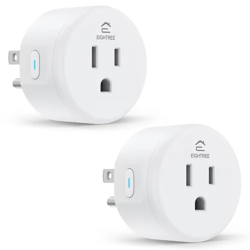 Vista 10 de EIGHTREE Enchufe inteligente, toma WiFi para el hogar inteligente compatible con Alexa y Google Home, enchufe inteligente con control remoto