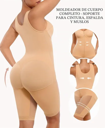 Vista 2 de FeelinGirl Shapewear Tummy Control Post Surgery Body Shaper Compression Garment Butt Lifter Beige
